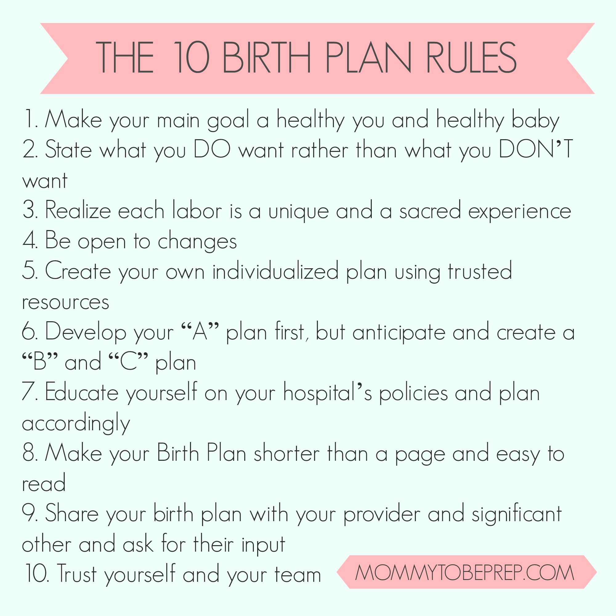 All About Birth Plans Mommytobeprep Com