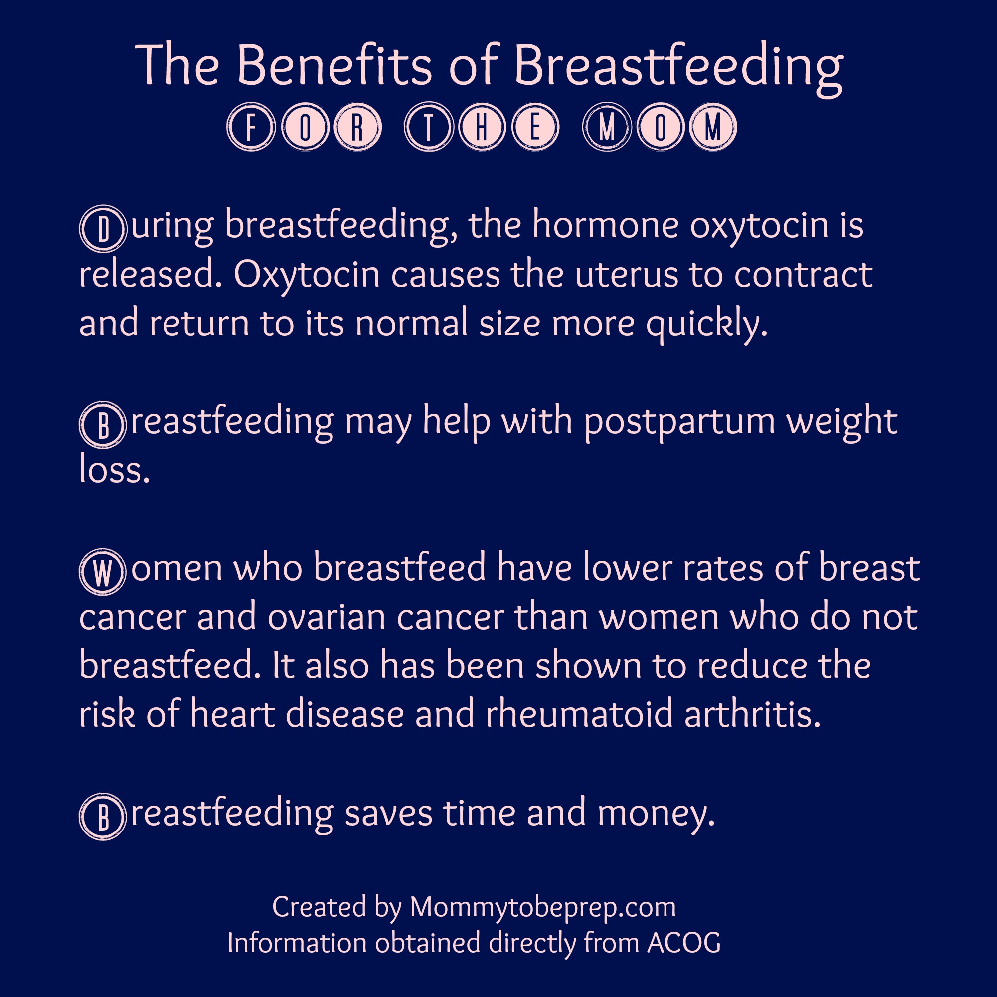 The Benefits of Breastfeeding For The Mom
